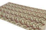 Vintage Turkish Sparta Rug in Beige with Green and Pink | Area Rug in Rugs by Rug and Kilim