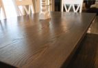 Farmhouse Dining table | Tables by Clines Crafted Woodworking LLC. Item composed of wood