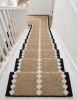 Handwoven Woolen Brown Runner Rug | Rugs by Evergreen Carpets. Item composed of wool in boho or minimalism style