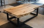 Live Edge Multi Use Combo Coffee Table & Dining Table | Tables by Basemeant WRX. Item composed of wood and steel