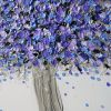 Purple Blossom | Oil And Acrylic Painting in Paintings by DaggArt. Item made of canvas & synthetic