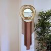 Decorative Wall Mirror Macrame | Macrame Wall Hanging in Wall Hangings by Magdyss Boutique. Item made of fiber works with boho style