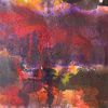 Floodplain | Mixed Media by Joanie Gagnon San Chirico Studio. Item made of canvas