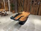 Custom 800-Year-Old Wood Epoxy Table, In Stock Now | Dining Table in Tables by Gül Natural Furniture. Item composed of wood in contemporary or country & farmhouse style