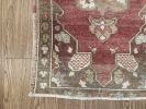 Hand-woven Turkish Rug Doormat| 1.9 x 2.11 | Small Rug in Rugs by Wool and Rug. Item composed of wool in boho or contemporary style