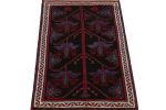 Rug & Kilim's Baluch Afghan rug in Black with Red & Blue | Area Rug in Rugs by Rug and Kilim