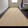 Handwoven Woolen Yellow Runner Rug | Rugs by Evergreen Carpets. Item made of wool works with boho & minimalism style
