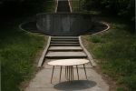 Stitched Elliptical Coffee Table | Tables by Todd McCollister. Item composed of wood compatible with modern style