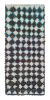 Vintage Moroccan Runner Rug in Brown, White & Blue Diamond | Area Rug in Rugs by Rug and Kilim