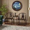 Ellsworth Ming Style Begonia Openwork Horseshoe Armchair III | Chairs by Dynasty Artisan. Item made of wood compatible with contemporary and eclectic & maximalism style