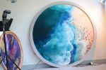 Gemstone Artworks: Wonderland, Flamingos and Laguna Beach | Oil And Acrylic Painting in Paintings by ANTUANELLE | Oliver Brown Cafe in Zetland. Item made of canvas