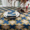 Tablecloth | Hopi Blue | Linens & Bedding by ichcha. Item made of cotton works with boho & minimalism style