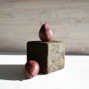 The Small Earthen Cube Sculpture | Sculptures by Carolyn Powers Designs. Item composed of concrete compatible with minimalism and contemporary style
