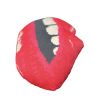 EMBRASSE MOI cotton sateen sculpted lips pillow /custom made | Pillows by Mommani Threads | Benjamin's and Libba's of Morganton in Morganton. Item composed of fabric compatible with contemporary and modern style