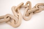 Large Geo Chain | Wall Sculpture in Wall Hangings by Fanny Penny. Item made of stoneware