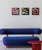 Small Dream Wave II | Tapestry in Wall Hangings by Atelier Taftique. Item made of wood with canvas works with boho & contemporary style