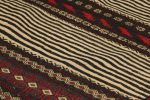 Vintage Afghan Kilim in Beige, with Geometric Pattern | Area Rug in Rugs by Rug and Kilim. Item composed of wool