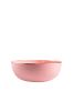 Handmade Porcelain Salad Serving Bowl With Gold Rim. Powder | Serveware by Creating Comfort Lab. Item composed of ceramic