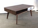 Coffee Table Plus - Mid Century Modern Walnut Coffee Table | Tables by Max Moody Design. Item composed of maple wood