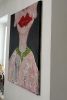 SOLD - LOOK AT ME, GIRL! - woman portrait | Oil And Acrylic Painting in Paintings by Marinela Puscasu. Item works with contemporary style