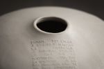 Handmade Ceramic Vase, decorative white vase with poem | Decorative Objects by MARIE MARTIN CERAMICS. Item composed of stoneware in minimalism or contemporary style