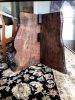 Glass Top Trestle Table | Dining Table in Tables by Zawalich Woodwork + Design. Item composed of walnut & glass
