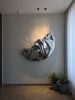 Crescent Steel Wall Sculpture — Nitush Aroosh | Wall Hangings by Nitush Aroosh. Item made of steel works with contemporary & eclectic & maximalism style