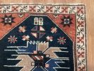 Hand-made Turkish Rug Doormat| 1.10 x 1.11 | Small Rug in Rugs by Wool and Rug. Item made of wool works with boho & contemporary style