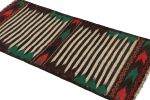 Vintage Afghan Kilim Rug with Polychromatic Stripes | Area Rug in Rugs by Rug and Kilim