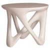 Amorph Ya Side Table in White Lacquer Matte | Bedside Table in Tables by Amorph. Item made of wood