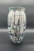 Vase With Cactus design | Vases & Vessels by Feats Of Clay. Item made of ceramic compatible with modern and southwestern style