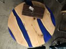 White Oak & Resin | Coffee Table in Tables by Black Rose WoodCraft. Item composed of oak wood