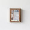 COLLAGE SIENNA ET INDACO | Mixed Media by Kim Fonder. Item composed of canvas and paper