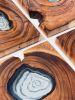 Acacia + Glass Wall Art | Wall Sculpture in Wall Hangings by Live Edge Lust. Item composed of wood and glass