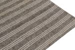 Vintage Striped Kilim in Gray Striations, Salt and Pepper | Area Rug in Rugs by Rug and Kilim