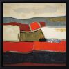 Terres ardentes | Oil And Acrylic Painting in Paintings by Sophie DUMONT.. Item made of canvas compatible with minimalism and contemporary style