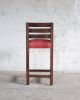 Renzo Solid Argentine Rosewood Leather Stool by Costantini | Counter Stool in Chairs by Costantini Design. Item made of wood & leather
