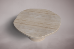 Viola Travertine Coffee Table | Tables by HamamDecor LLC. Item made of marble