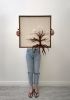Woven wall art frame (Blossom Tree 004) | Tapestry in Wall Hangings by Elle Collins. Item made of oak wood with cotton works with minimalism & mid century modern style