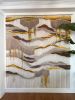 Extra Large Handwoven Wall Hanging – "Amber Falls" | Tapestry in Wall Hangings by Tissage Sauvage. Item made of cotton works with boho & country & farmhouse style