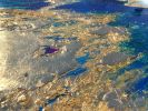 Blue Currents | Oil And Acrylic Painting in Paintings by Wall Jewelry by Robyn Camargo. Item made of canvas