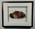 16x20 Framed Stone Artwork (Arizona Rainbow Petrified Wood) | Wall Hangings by Scott Gentry Sculpture, LLC. Item made of wood with stone works with contemporary style