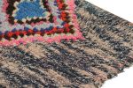 Vintage Moroccan Runner with Polychromatic Diamond Medallion | Area Rug in Rugs by Rug and Kilim