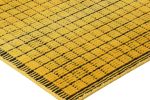 Rug & Kilim’s Gradient Rug in Yellow and Black Ombre Grid | Area Rug in Rugs by Rug and Kilim. Item composed of wool