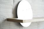 Floating Mirror Hardwood Shelf - Small | Ledge in Storage by THE IRON ROOTS DESIGNS. Item composed of maple wood and glass in minimalism style