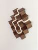 Cubic 005 | Wall Sculpture in Wall Hangings by Ana Salazar Atelier. Item composed of walnut and cotton in minimalism or contemporary style