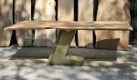 Poseidon Falls | Dining Table in Tables by Fine Line Woodworks. Item composed of wood & brass