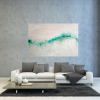 I dreamt of the sea - Abstract seascape painting | Oil And Acrylic Painting in Paintings by Jennifer Baker Fine Art. Item composed of canvas in contemporary or coastal style