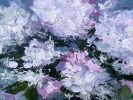 White Peonies in Vase - Floral Palette Knife Painting | Oil And Acrylic Painting in Paintings by Filomena Booth Fine Art. Item made of canvas works with contemporary style