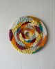 Custom Pair of Circular Woven Wall Hangings Artwork | Tapestry in Wall Hangings by Emily Nicolaides. Item composed of fiber in boho or eclectic & maximalism style